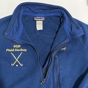 Sm Patagonia Pullover Fleece Blue Better Sweater 1/4 Zip Logo Field hockey Logo